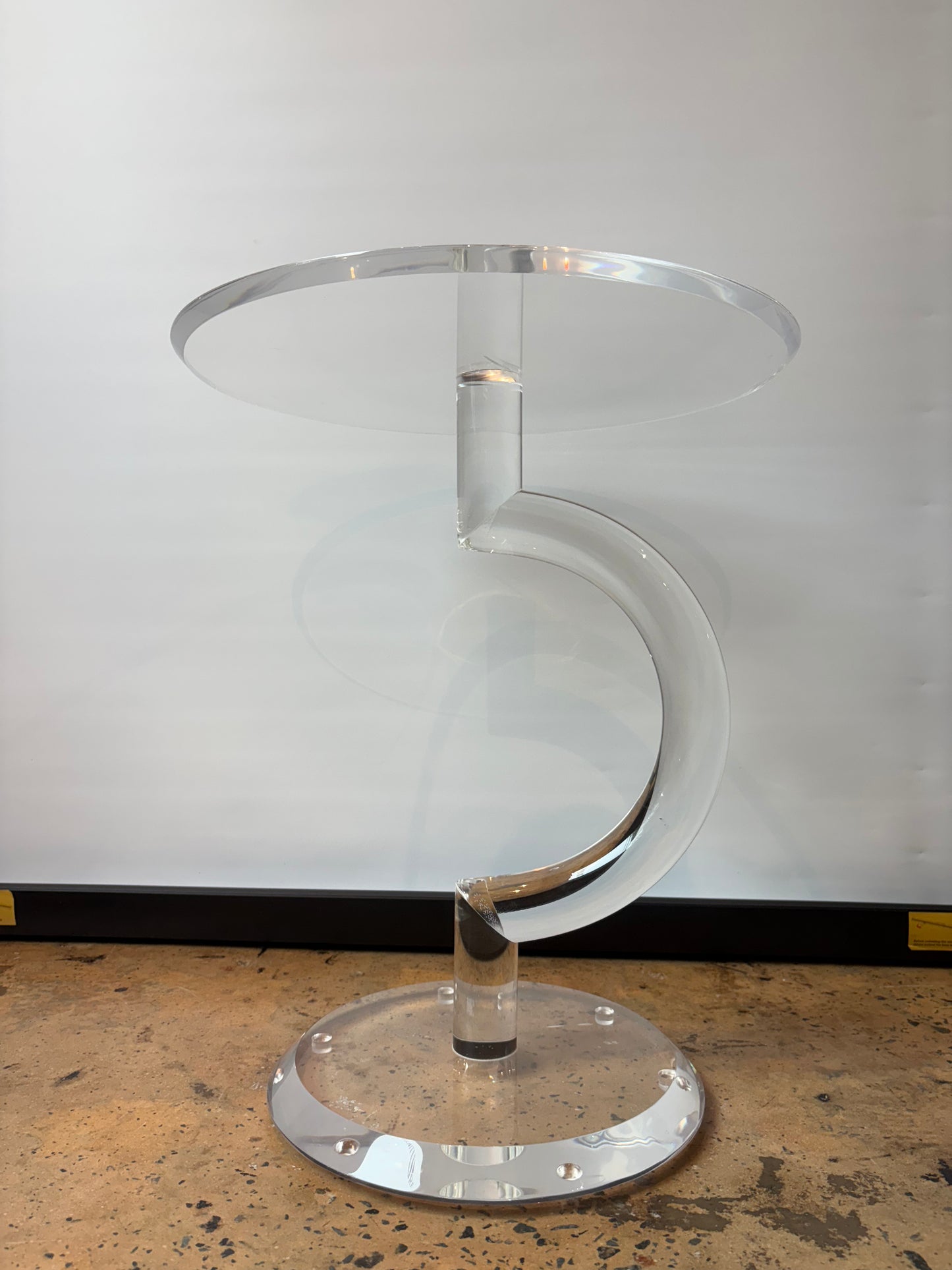 Chelsea House Chicago Acrylic Side Table - As Is