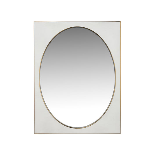 Chelsea House Addie White Wall Mirror