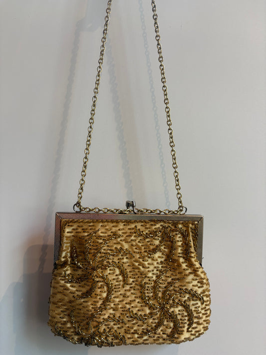 LAME GOLD BEADED EVENING