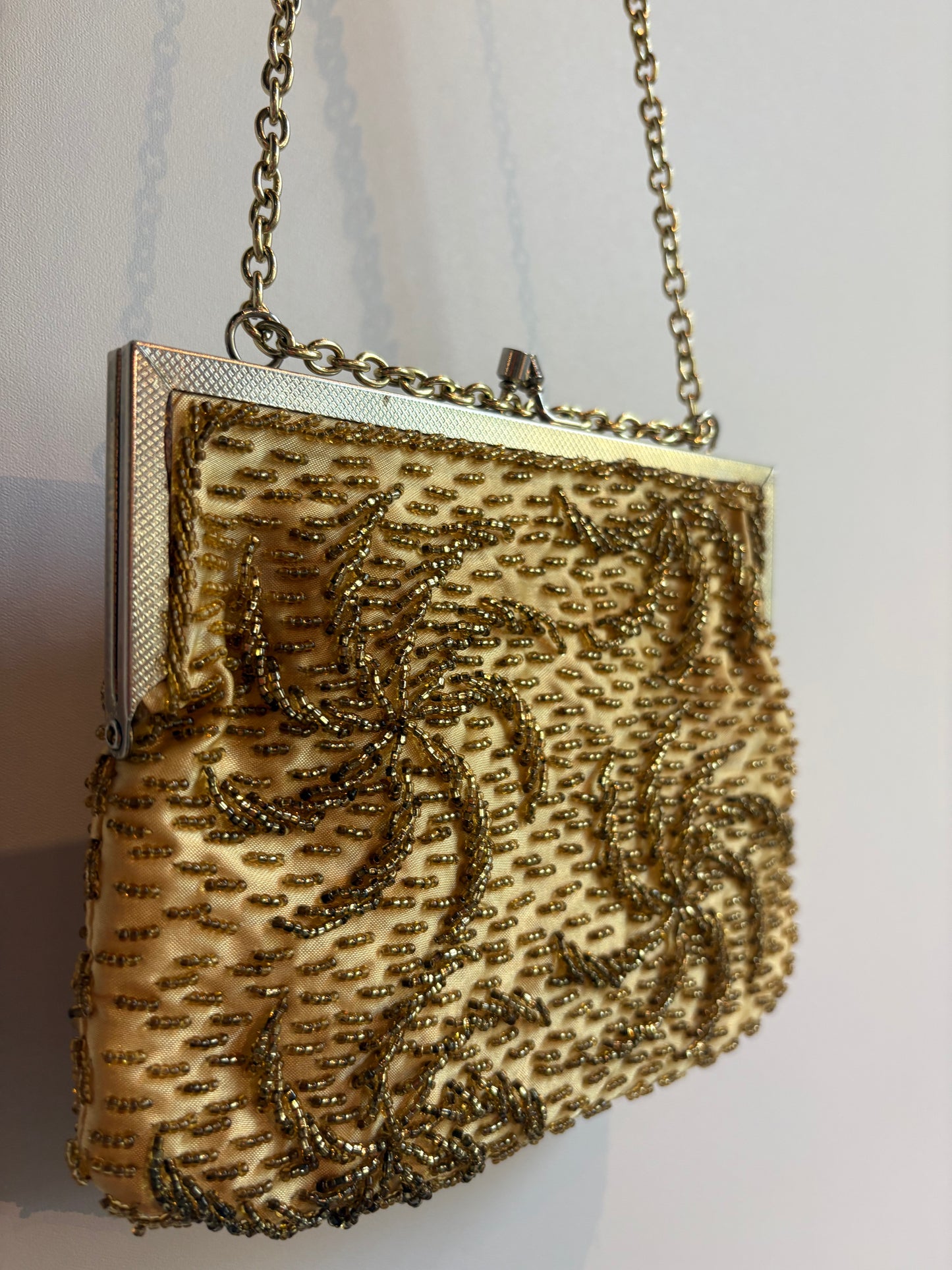 LAME GOLD BEADED EVENING