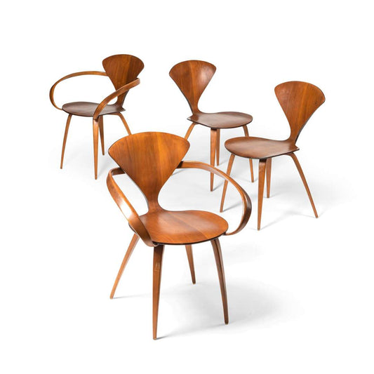 4 RARE 1965 CHERNER DINING CHAIRS