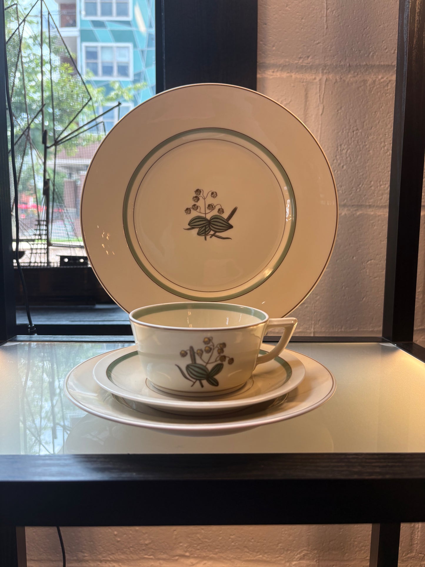 4PC ROYAL COPENHAGEN "QUAKING GRASS" SET