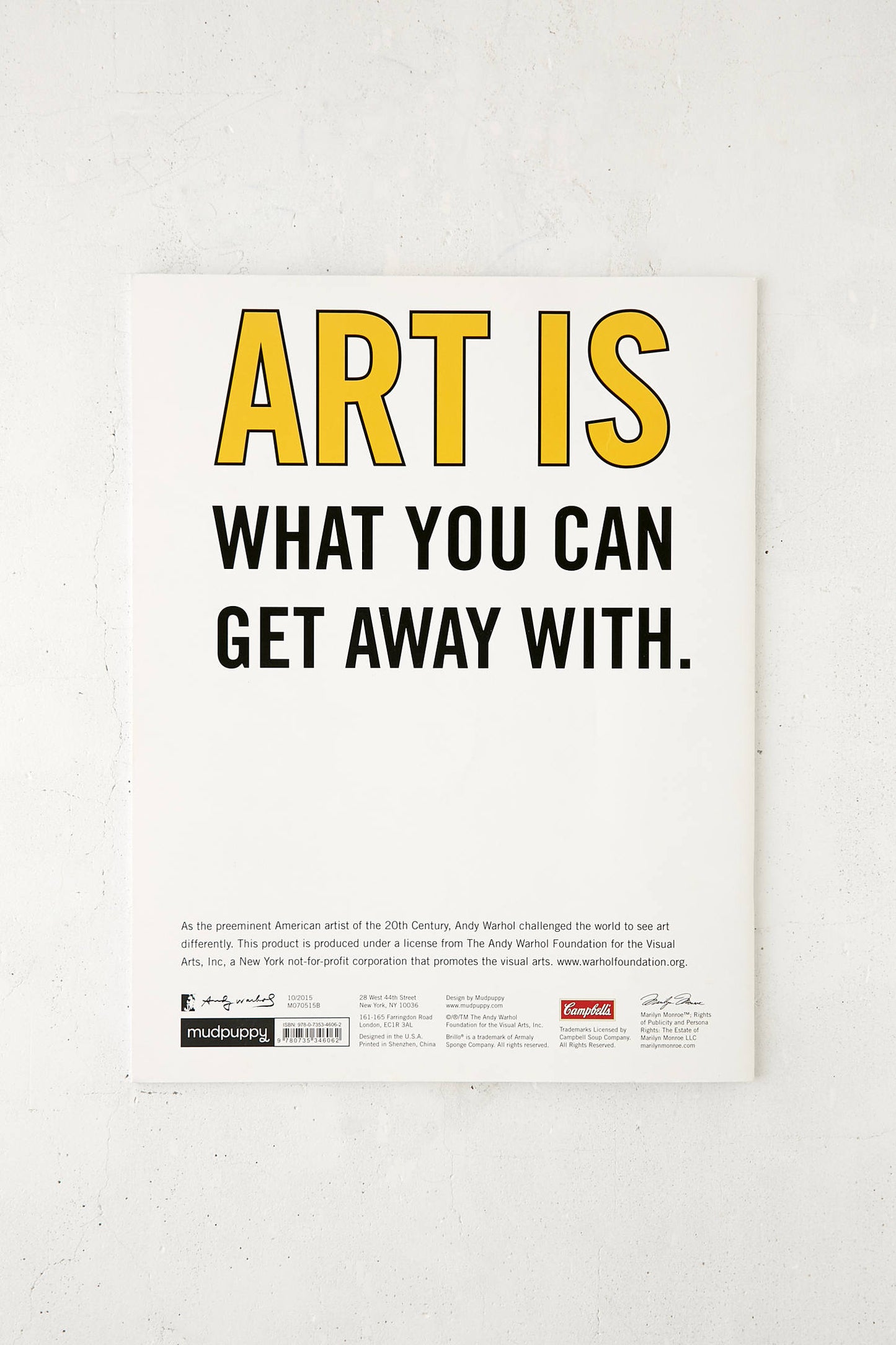 WARHOL COLORING BOOK
