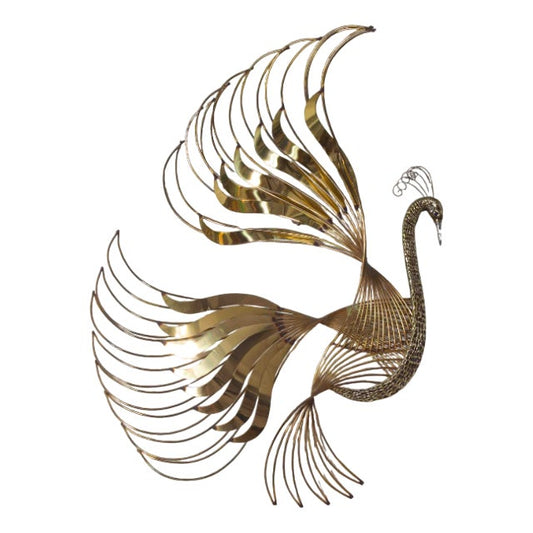 Peacock Wall Sculpture - Curtis Jere