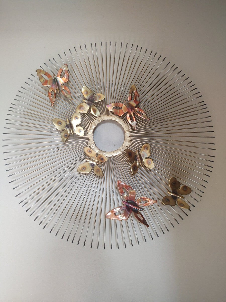 Brutalist Butterfly Wall Hanging - Style of C Jere