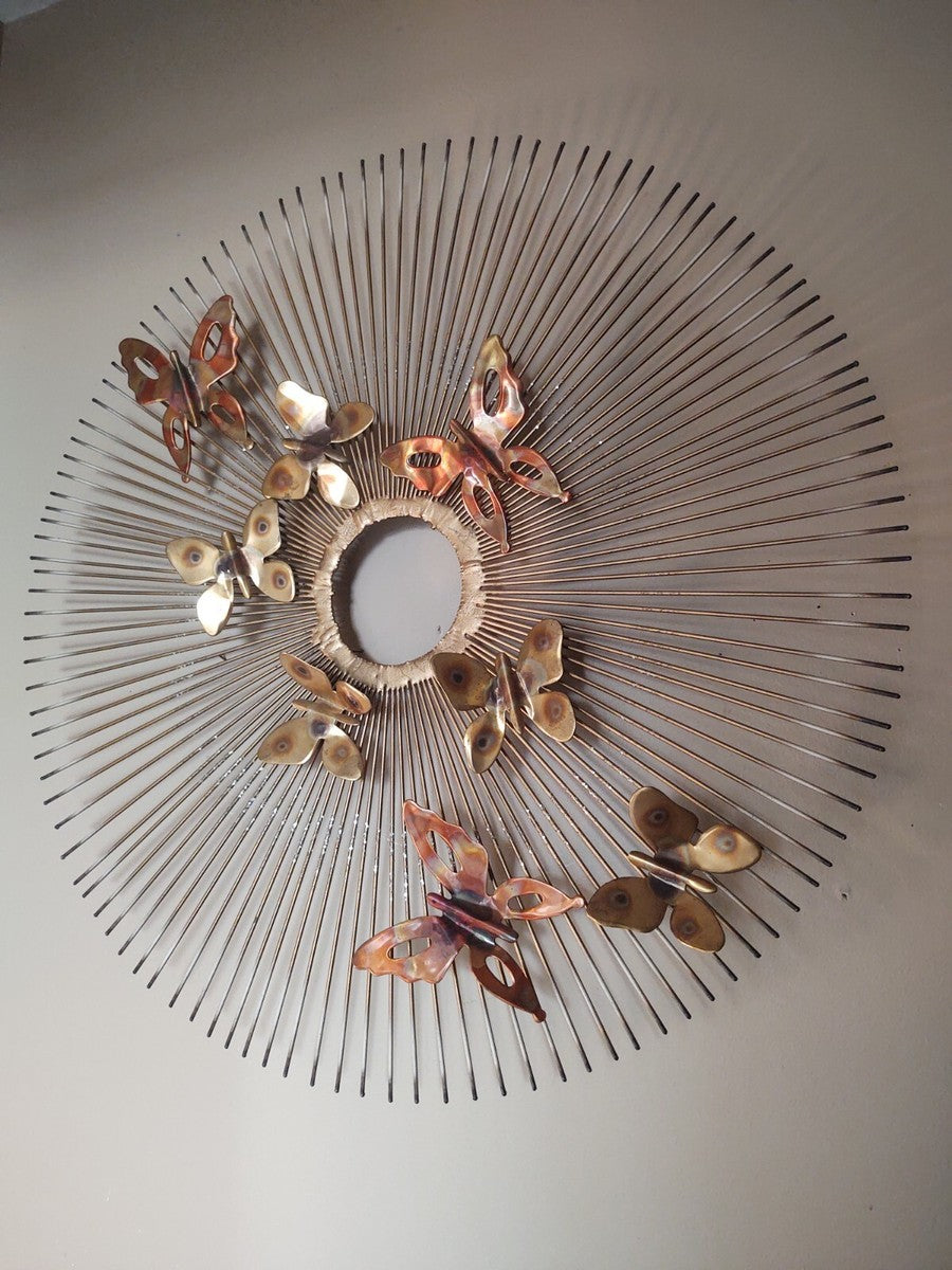 Brutalist Butterfly Wall Hanging - Style of C Jere