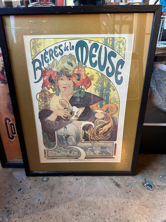 BIERES DE LA MEUSE FRAMED POSTER