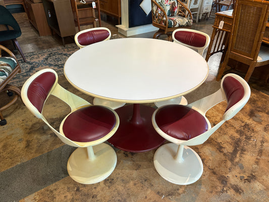 Spaceage Tulip Table and 4 Chairs