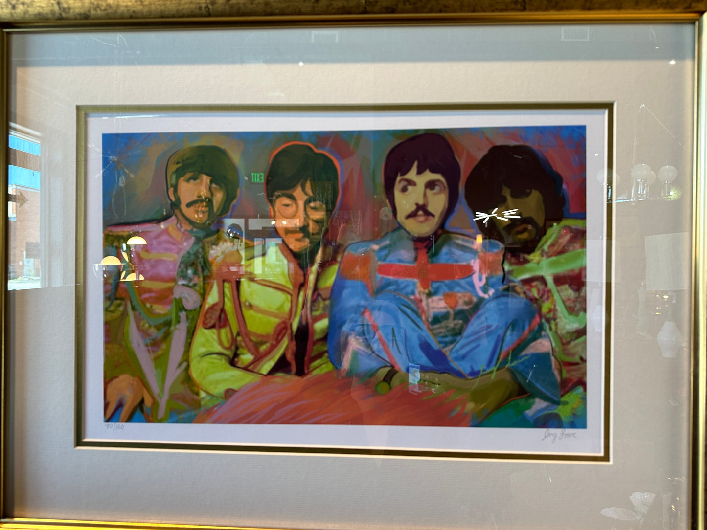 SIGNED, NUMBERED LIMITED EDITION PRINT OF THE BEATLES BY IVY LOVE