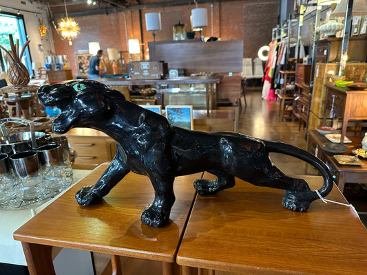 GREEN EYED BLACK PANTHER 22X12 - CERAMIC