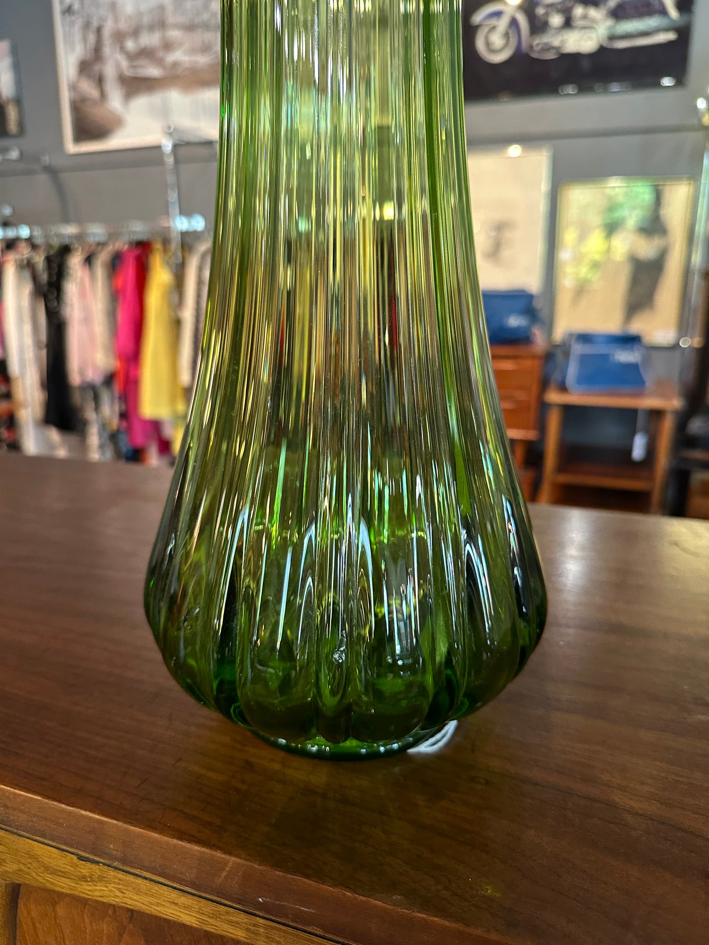 22.25" LE Smith Green Swung Vase