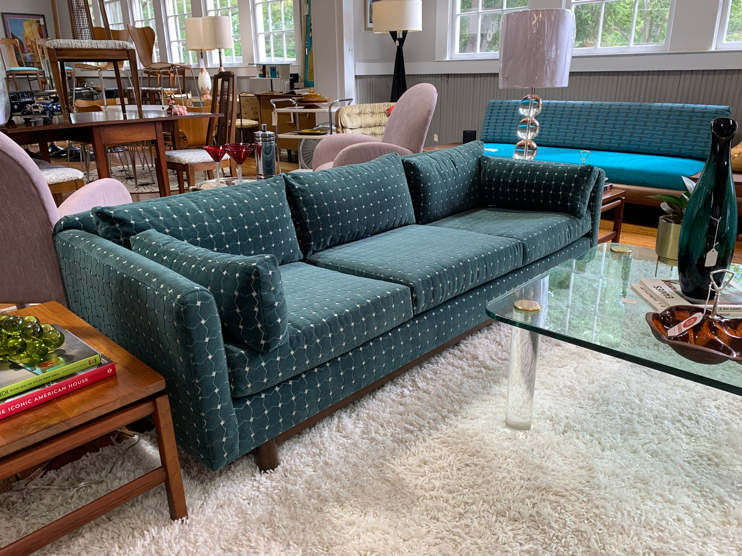 FULLY RESTORED 1950S 3-SEAT SOFA BY SELIG OF MONROE