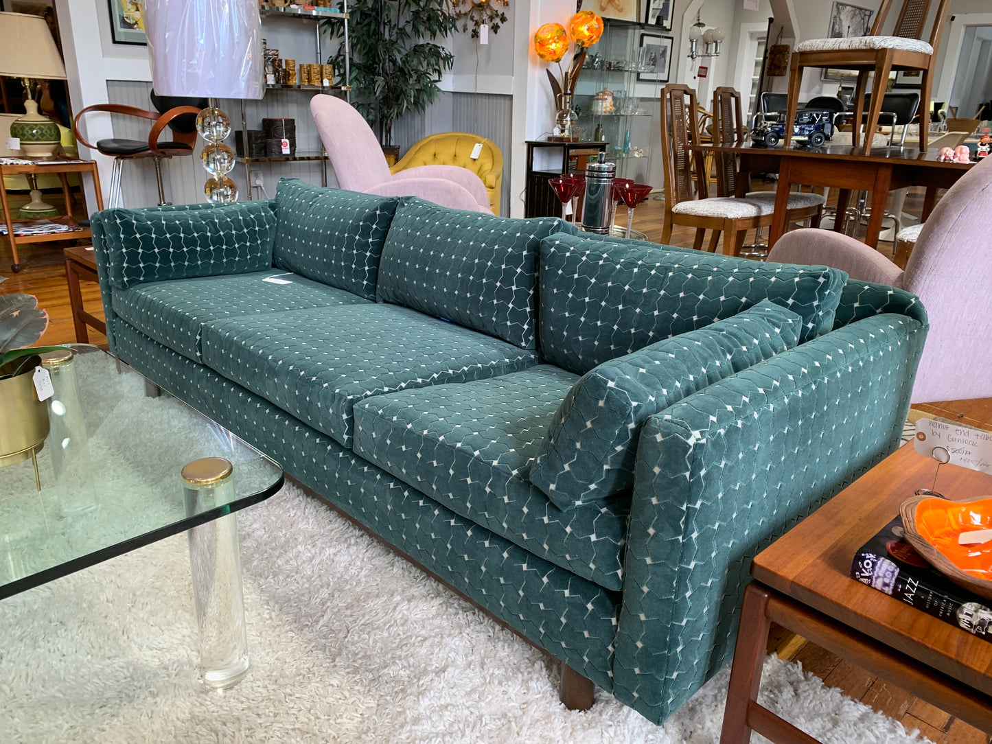 FULLY RESTORED 1950S 3-SEAT SOFA BY SELIG OF MONROE