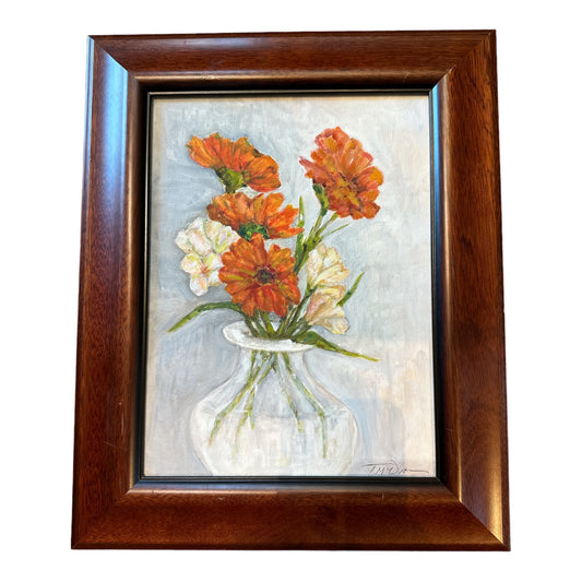 ORIGINAL OIL "VASE WITH FLOWERS" SIGNED BY TRUET MCDOWELL