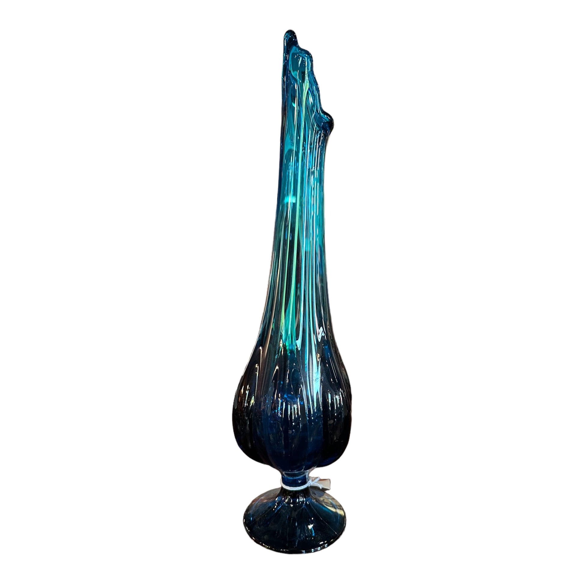 17.5" Blue Swung Vase