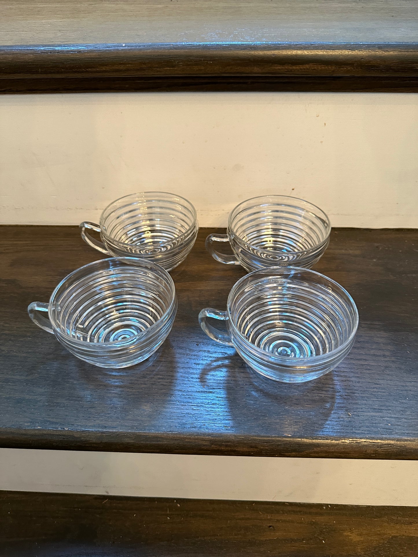 Set of 4 Anchor Hocking "Manhattan" Coffee Cups