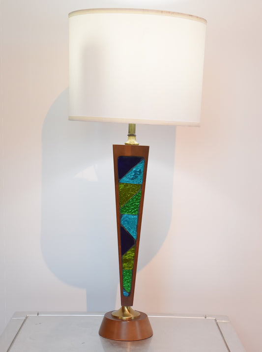 1960S MID CENTURY MODERN MOSAIC LAMP BY GEORGE BRIARD